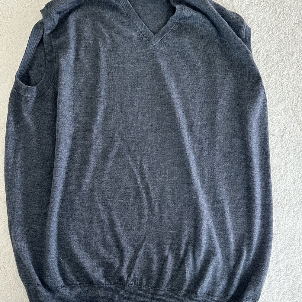 Peter Millar Charcoal Gray Men's Sweater Vest